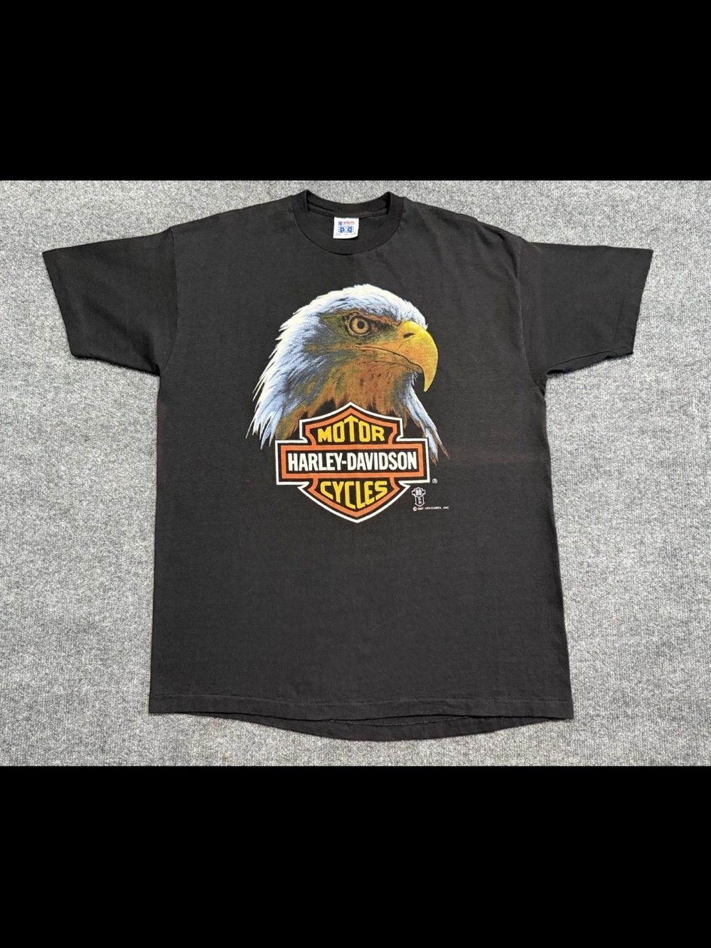 Vintage 90s Harley-Davidson T-Shirt Eagle Graphic Single-Stitch Cincinnati XL